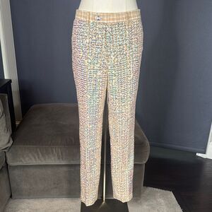 Men’s Gold Fully Sequined Formal Party Dress Pants Size 34 NEW